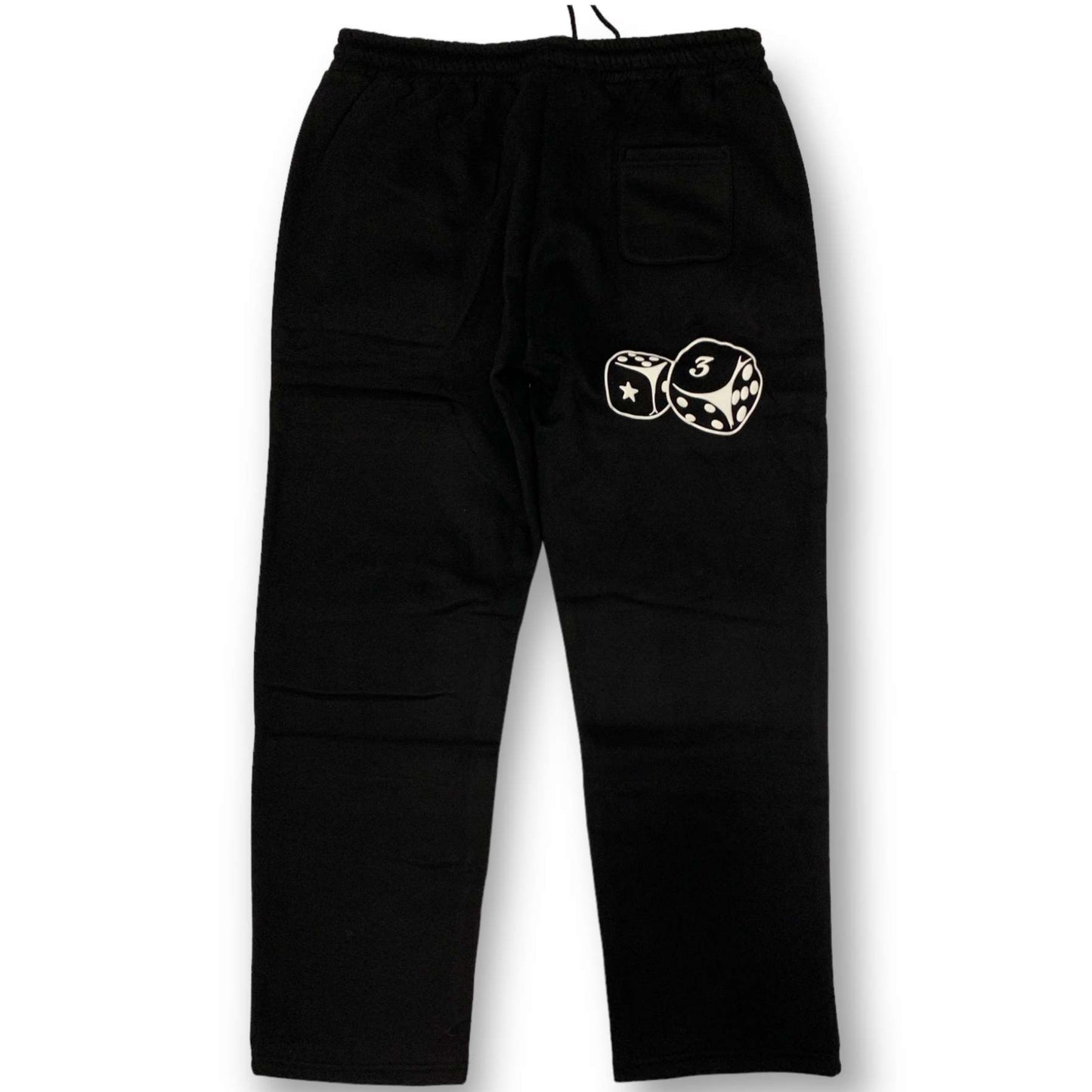 Black Dice Straight Legs